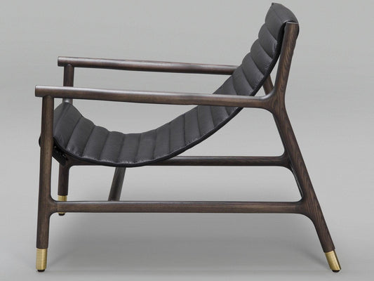 MORELATO JOYCE UPHOLSTERED LEATHER ARMCHAIR WITH ARMREST - Nairacent