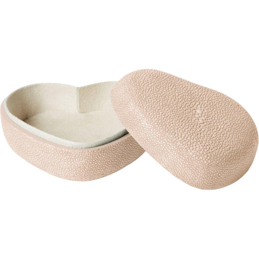 Blush Shagreen Heart Box - Nairacent