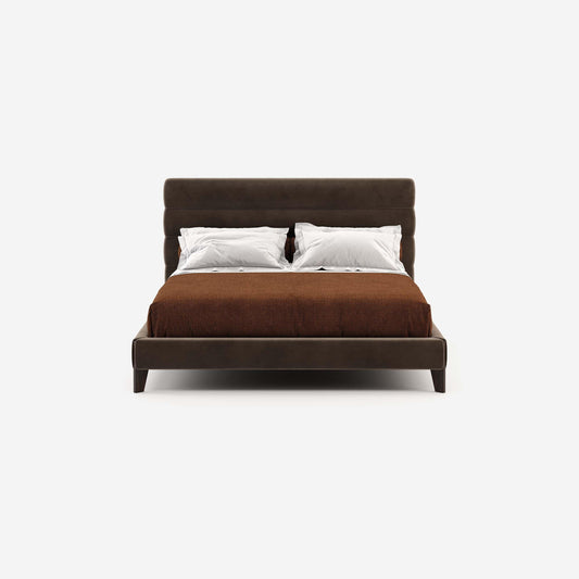 DOMKAPA YUMI VELVET DOUBLE BED WITH HEADBOARD - Nairacent