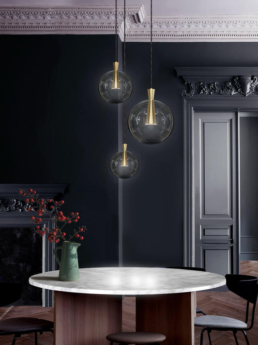 CONE CLUSTER, 3 PIECE - LAMP AND SHADE - Nairacent