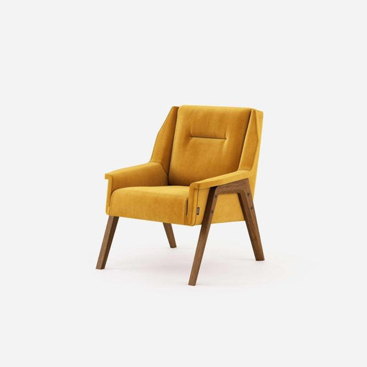 DOMKAPA GRETA VELVET ARMCHAIR WITH FOOTSTOOL - Nairacent