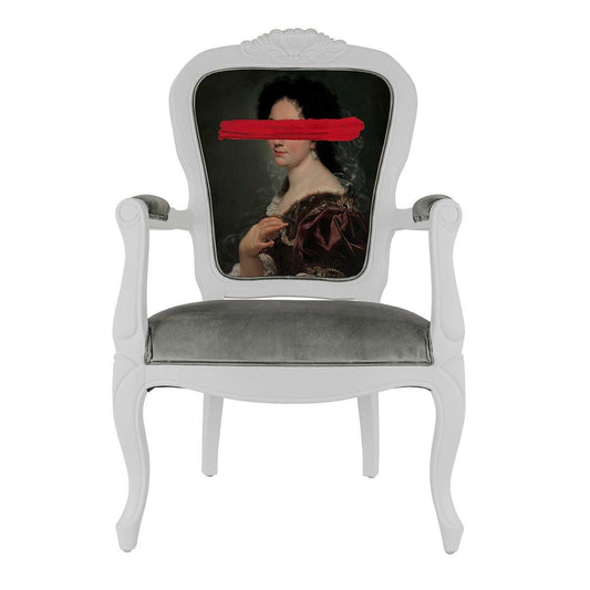 RED MARK PORTRAIT - PRINTED ARMCHAIR - Nairacent